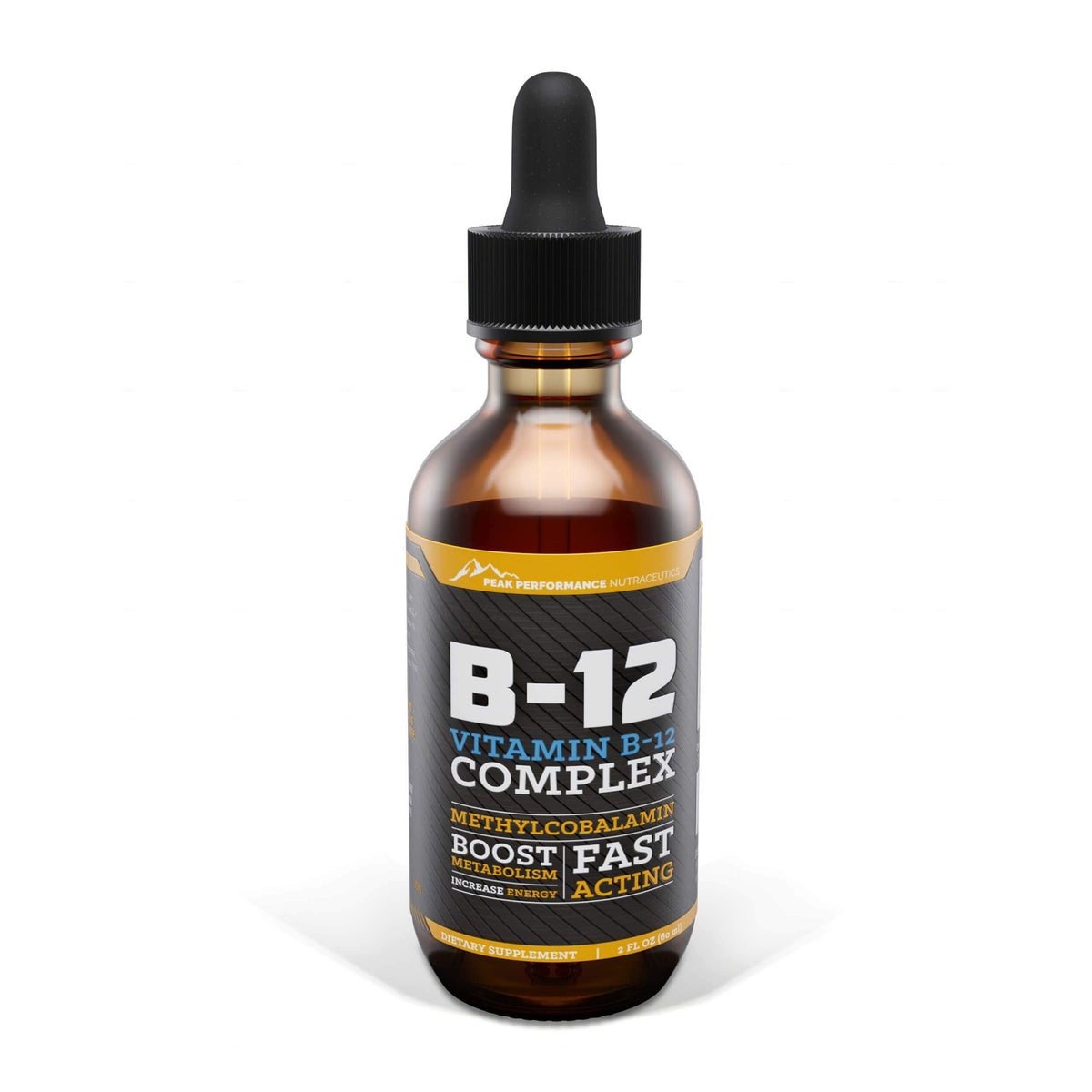 B12 Sublingual Drops for Sustained Energy - Peak Performance Nutraceutics